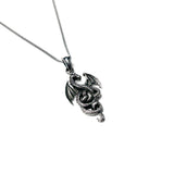 Interwoven Tail Dragon Necklace