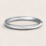 Argent Arc Ring – Sterling Silver Dome Band