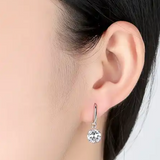7mm CZ Dangle Earrings