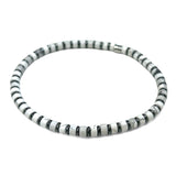 Balanced Hematite & Gemstone Disc Stretch Bracelet