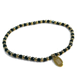 Steel and Gemstone Stretch Bracelets
