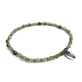 Steel and Gemstone Stretch Bracelets
