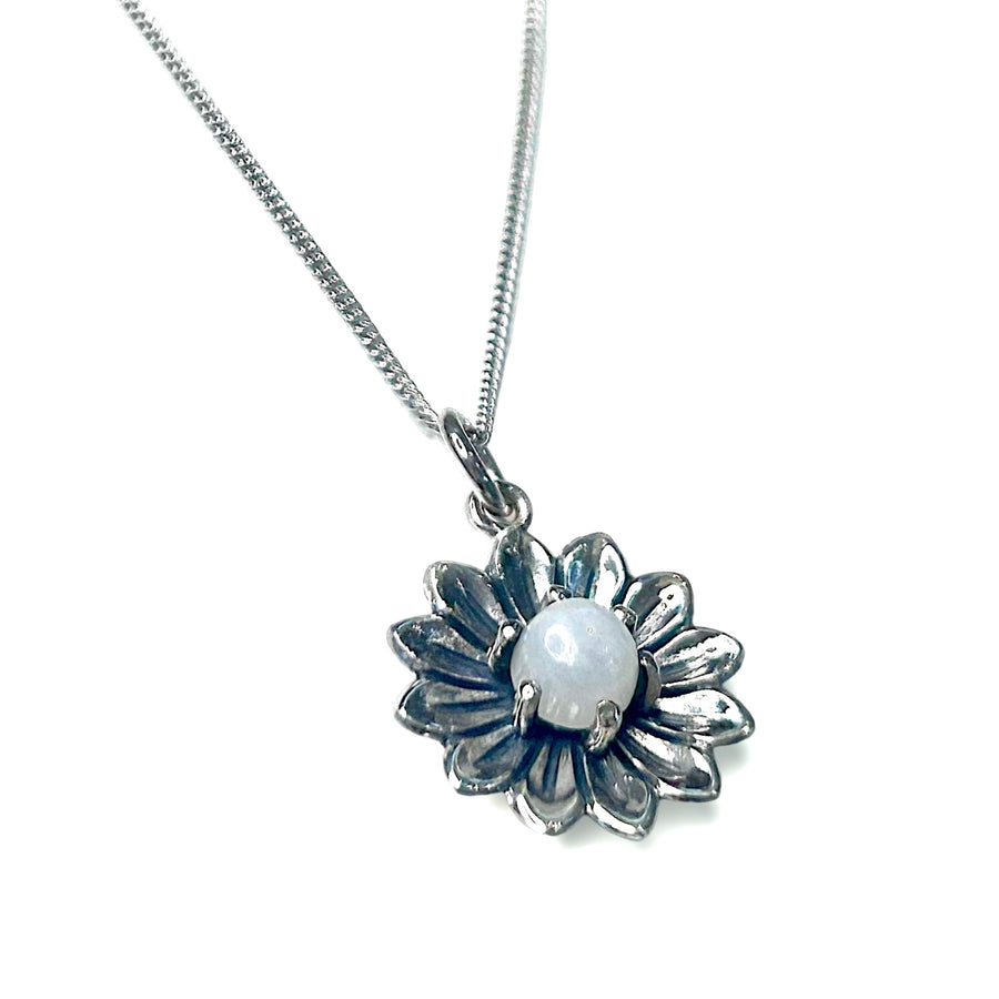 Flower Moonstone Necklace