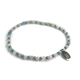 Steel and Gemstone Stretch Bracelets