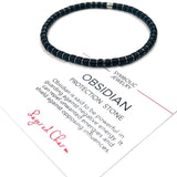 Balanced Hematite & Gemstone Disc Stretch Bracelet