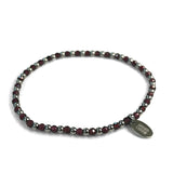 Steel and Gemstone Stretch Bracelets