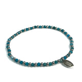 Steel and Gemstone Stretch Bracelets