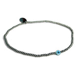 Steel  Evil Eye Stretch Bracelet