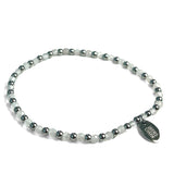 Steel and Gemstone Stretch Bracelets