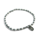 Steel and Gemstone Stretch Bracelets