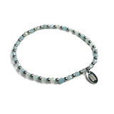 Steel and Gemstone Stretch Bracelets