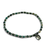Steel and Gemstone Stretch Bracelets