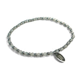 Steel and Gemstone Stretch Bracelets