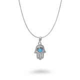 Hamsa Opal Eye Necklace