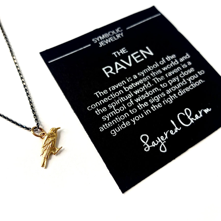 Textured Raven Necklace