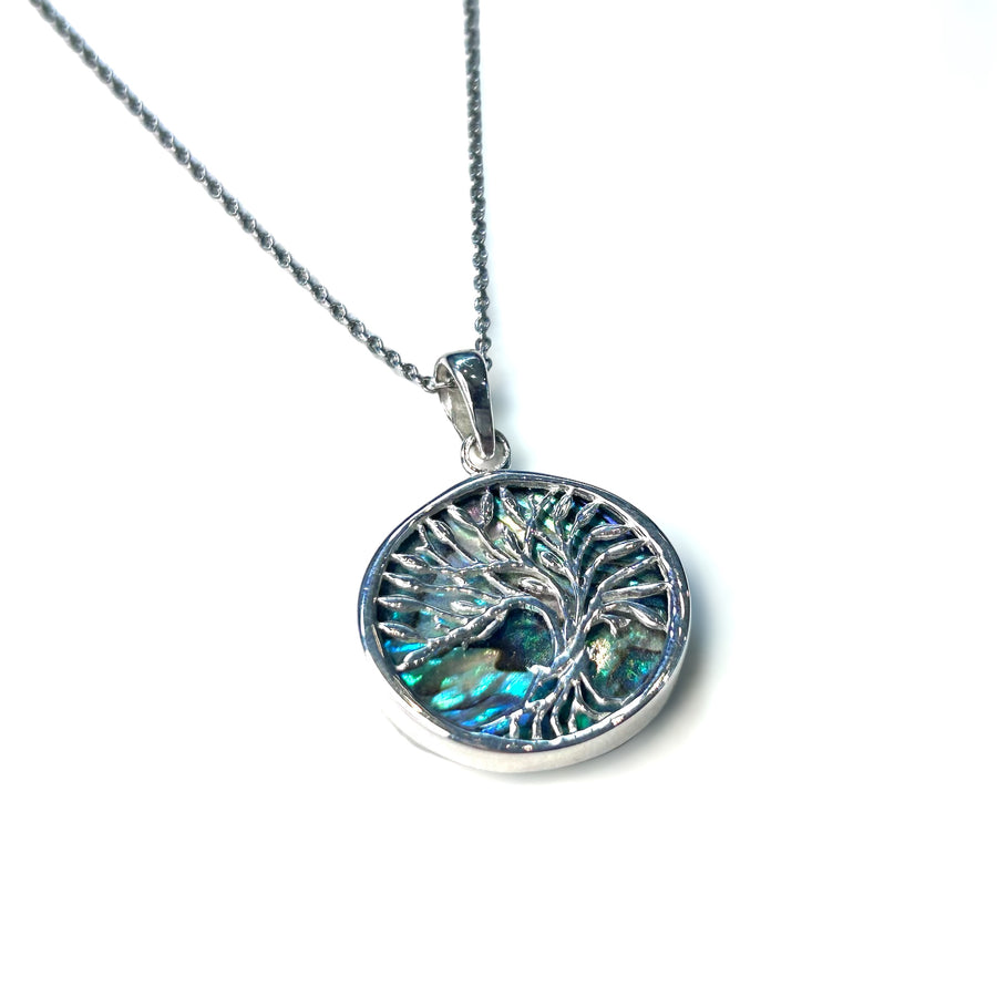 Tree of Life Shell Round Necklace