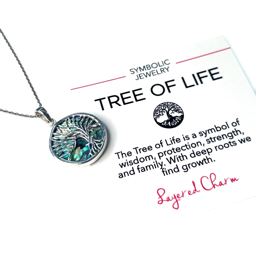 Tree of Life Shell Round Necklace