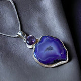 Free-Form Amethyst & Agate Necklace