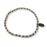 Steel and Gemstone Stretch Bracelets
