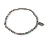 Steel and Gemstone Stretch Bracelets