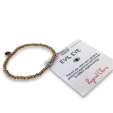Steel  Evil Eye Stretch Bracelet