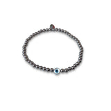 Steel  Evil Eye Stretch Bracelet