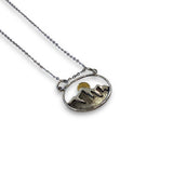 Handmade Oval Mountain Necklace