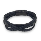 Braid Criss-Cross Leather Bracelet