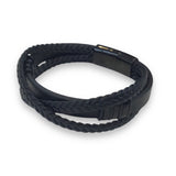 Braid Criss-Cross Leather Bracelet