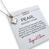 Mother of Pearl Clover Necklace