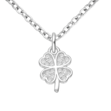CZ Encrusted 4Leaf Clover Necklace