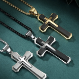 The Trinity - Layered Cross Necklace