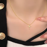 The Devotion – Petite Cross Necklace