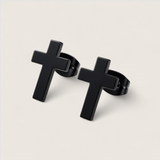 The Pillar – 11 mm Cross Stud Earrings