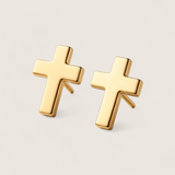 The Pillar – 11 mm Cross Stud Earrings