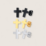 The Pillar – 11 mm Cross Stud Earrings