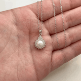 Halo Pearl Necklace