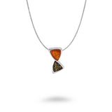 Hourglass Shape Amber Necklace
