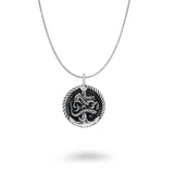 Skull Snake Anchor Necklace