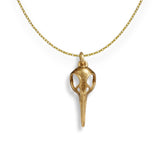 The Hollow Bloom – Hummingbird Skull Necklace