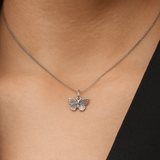 Textured Butterfly Necklace