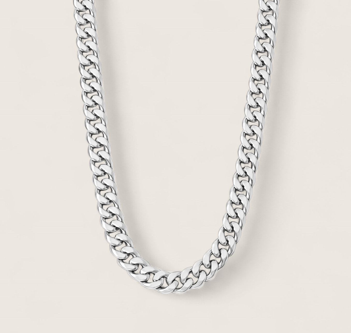 The Argent Curb 5.8mm Sterling Silver Chain | Layered Charm The Argent Curb 5.8mm Sterling Silver Chain | Layered Charm