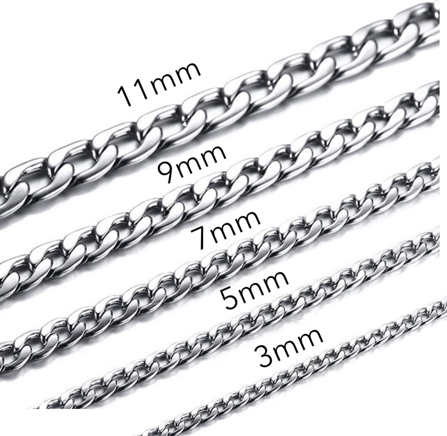 Smooth Stainless Steel Curb Chain