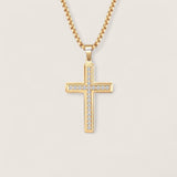 The Divine Radiance – CZ Cross Necklace