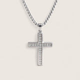 The Divine Radiance – CZ Cross Necklace