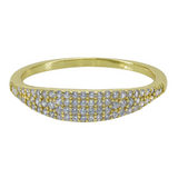 CZ Oval Topper Ring