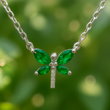 Emerald Skies – Dragonfly Necklace