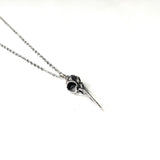 The Hollow Bloom – Hummingbird Skull Necklace