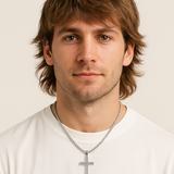 The Divine Radiance – CZ Cross Necklace