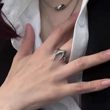 Inferno Crest –Steel & CZ Statement Ring